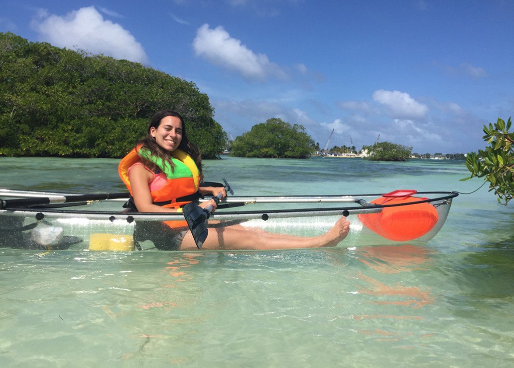 Caiaque do EcoFiwi, em San Andres Caiaque do EcoFiwi, em San Andres